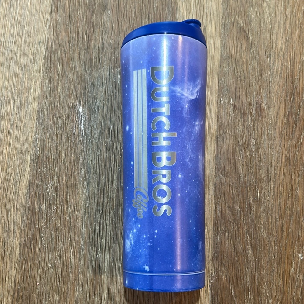 ✌️DUTCH Bros Coffee Cup 24oz Hot Cold Drink Tumbler Space Galaxy